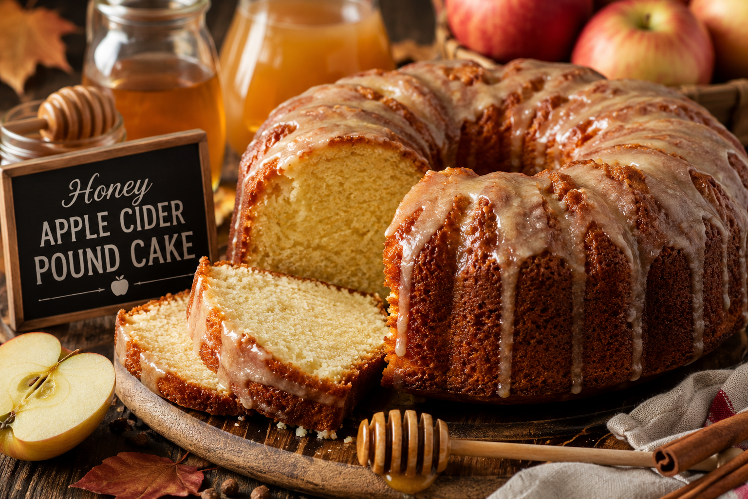 How Much Apple Cider and Honey Should You Use in Tennessee Honey Apple Cider Pound Cake?